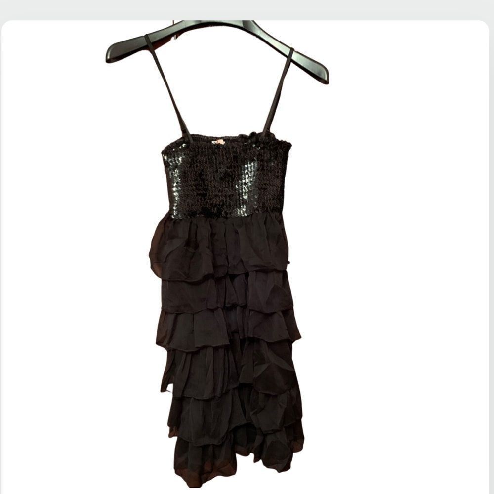 Sequin frill dress